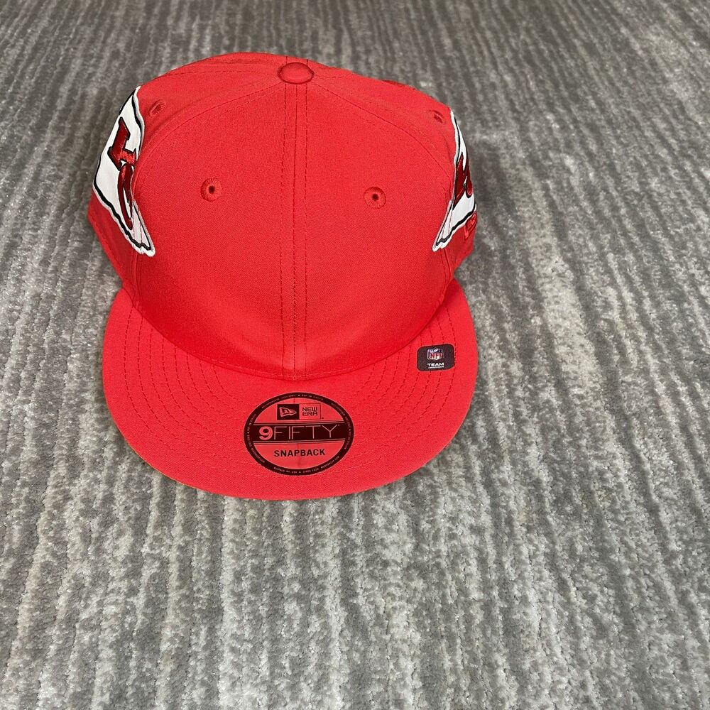 Kansas City Chiefs Hat Cap Snap Back One Size Red NFL Football 9FIFTY New Era